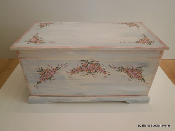 Hand-painted Wooden Toy Boxes