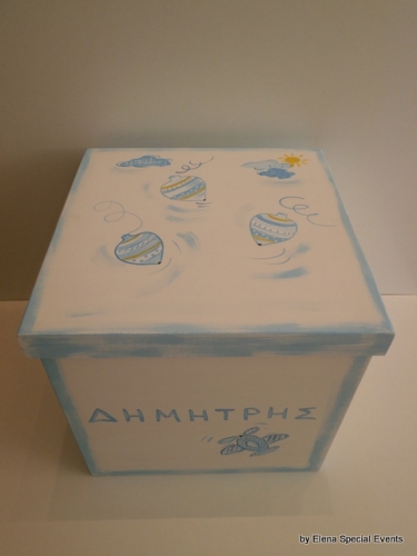 Hand-painted Wooden Toy Boxes