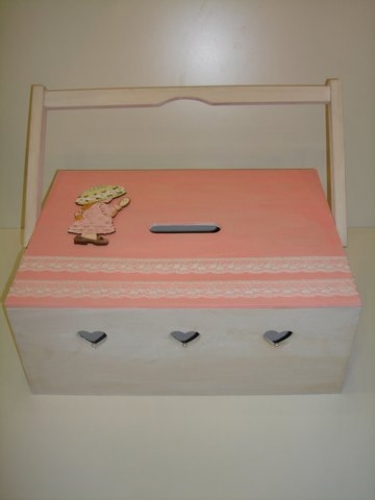 Hand-painted Wooden Toy Boxes