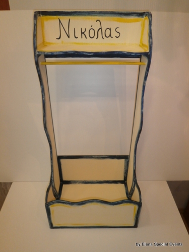 Hand-painted Wooden Hanger Toy Box.