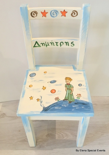Hand-painted Children's Chairs Little Prince