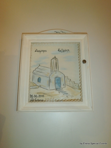 Χειροποίητη Στεφανοθήκη Εκκλησάκι