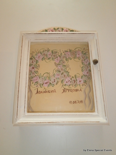 Hand-painted Wreath Box Flower Wreaths