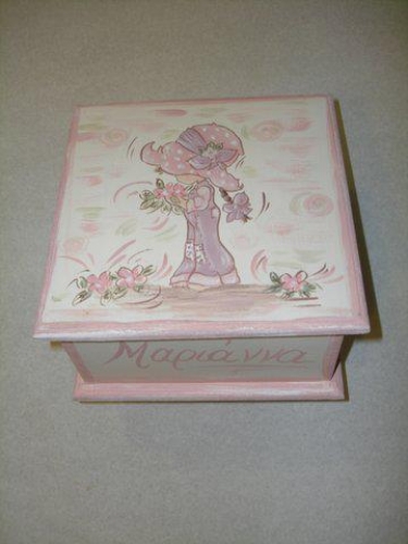 Hand-painted Wooden Box