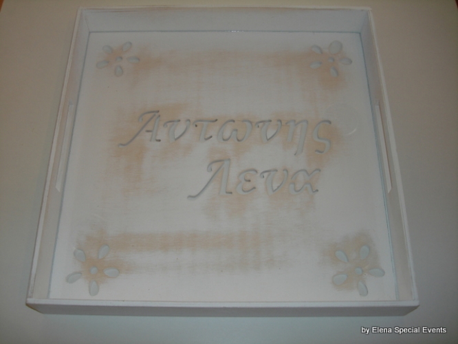 Hand-painted Wedding Tray