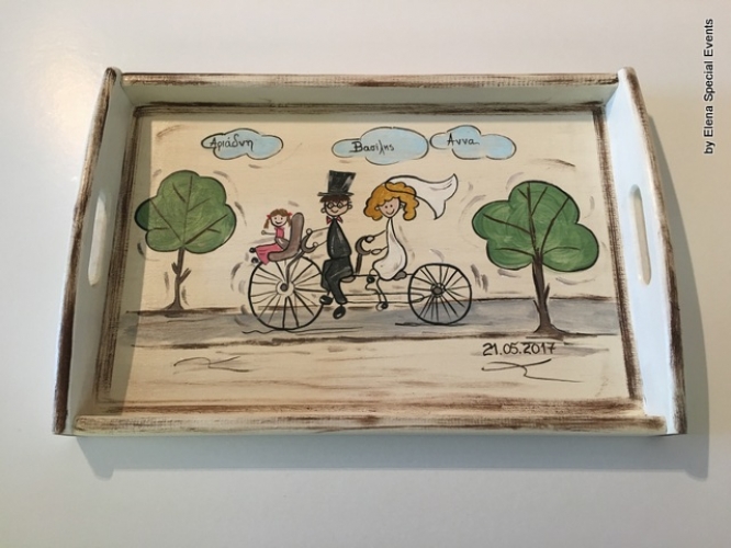 Hand-painted Wedding Tray