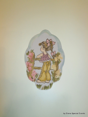 Hand-painted Wooden Themes for Christening Candles