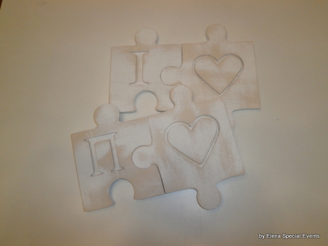 Hand made wooden sous verres