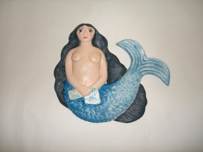 Hand Painted Ceramic Figure 