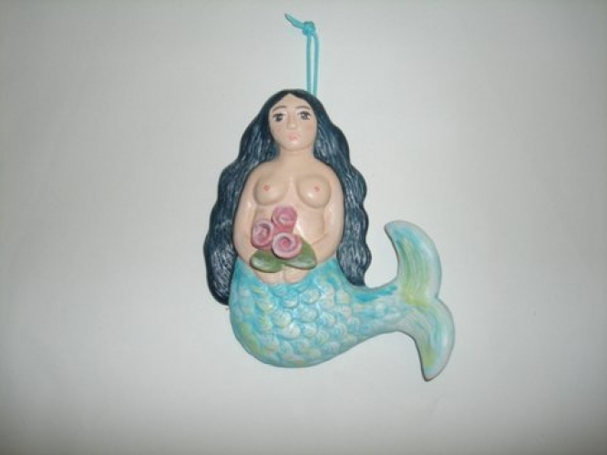 Hand Painted Ceramic Figure 