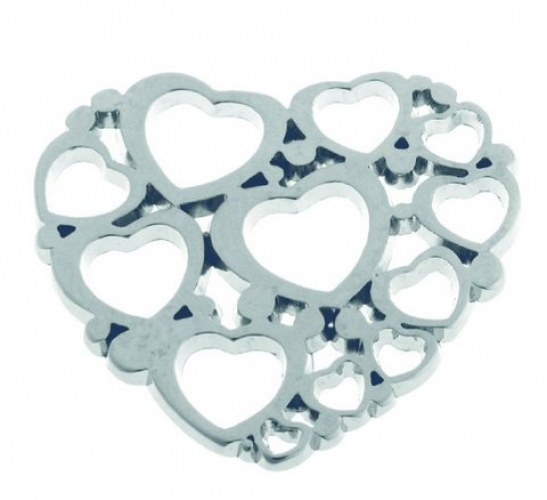Metal Heart for Wedding Favors.