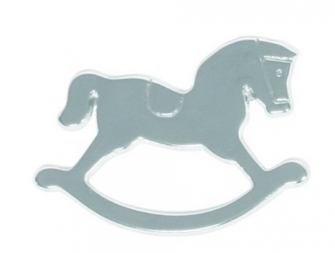 Μεταλλικό Αλογάκι Καρουσέλ για Μπομπονιέρα Βάπτισης.