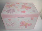 Hand-painted Wooden Toy Boxes