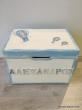 Hand-painted Wooden Toy Boxes