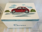 Hand-painted Wooden Toy Boxes