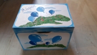Hand-painted Wooden Toy Boxes