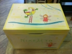 Hand-painted Wooden Toy Boxes