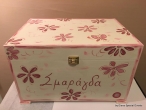 Hand-painted Wooden Toy Boxes