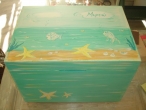 Hand-painted Wooden Toy Boxes