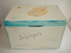 Hand-painted Wooden Toy Boxes