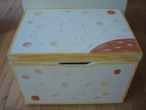 Hand-painted Wooden Toy Boxes