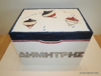 Hand-painted Wooden Toy Boxes