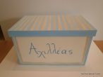 Hand-painted Wooden Toy Boxes