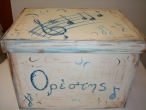 Hand-painted Wooden Toy Boxes