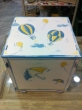 Hand-painted Wooden Toy Boxes