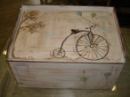 Hand-painted Wooden Toy Boxes