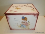 Hand-painted Wooden Toy Boxes