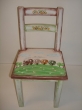 Hand-painted Children's Chairs Trains