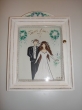 Hand-painted Wreath Box Groom & Bride
