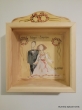 Hand-painted Wreath Box Groom & Bride