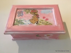 Hand-painted Wooden jewelry box.