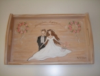 Hand-painted Wedding Tray
