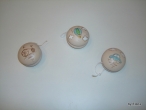 Hand-painted Wooden Yoyos for Christening Favors