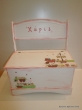 Hand-painted Wooden Toy Boxes